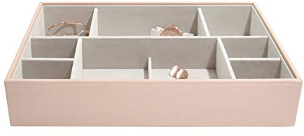 Stackers Blush Pink Supersize Jewellery Box Watch & Accessory Layer