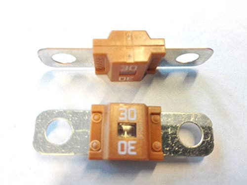 2x Flachstecksicherung Midi-Sicherung 30A / 58V / grün