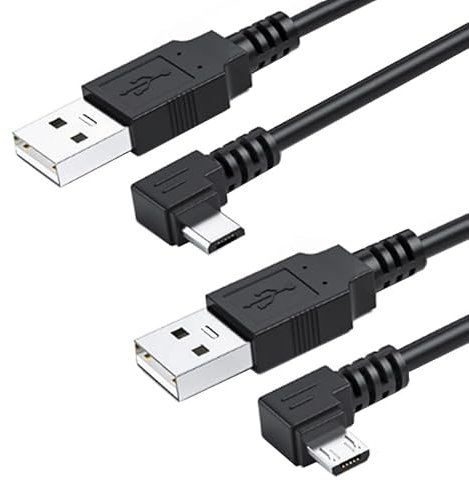 CY Micro USB maschio ad angolo retto 90 gradi a USB 2.0 cavo dati per telefono cellulare e tablet, 5 m