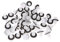 Cuigu 50Pcs Clips De Panneau De Porte De Voiture avec Bague D'étanchéité pour E34 E36 E38 E39 E46 M3 M5 Z3 X5