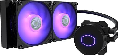 Cooler Master MasterLiquid ML240L V2 RGB Refrigeración Líquida para CPU - Efectos de Iluminación más Brillantes, Bomba de 3ª Generación, Radiador y Doble Ventilador SickleFlow 120mm, Color Negro