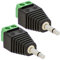 E.T 2X Klinken Stecker 3,5 mm Adapter Mono > Terminal Block 2-Pin Kabel Schraub Klemmen