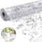 Tischläufer, Vlies Tischband Dekoration, Weihnachten Funkelnde Polyester Tüllband Rolle mit Goldfolie für DIY Hochzeit Weihnachten Tischdekor (Bronzing-Silber, 5M)