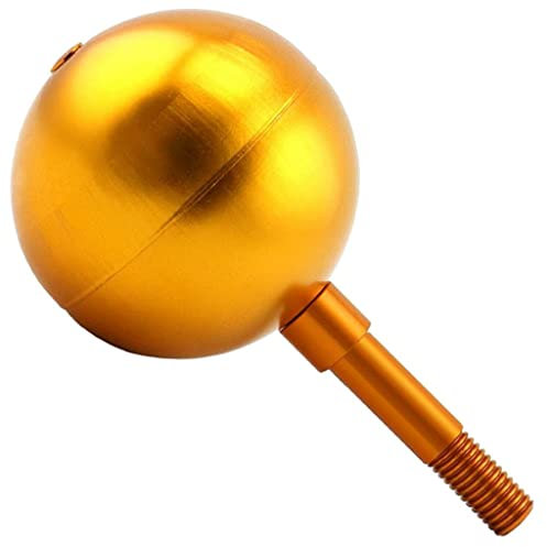 perfk Glänzendes Gold Anodisierte Fahnenmast Kugel Verzierung Flaggen