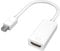 CGZZ Mini DisplayPort to HDMI, Gold Plated Mini DisplayPort (Thunderbolt Port Compatible) to HDMI Male to Female Cable, HDTV Adapter Converter