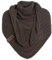 KNIT FACTORY - Dreiecksschal Sally - Damen Strickschal mit Wolle - Grob gestrickten Schal - Hochwertige Qualität - XXL Schal - 220x85 cm - Taupe