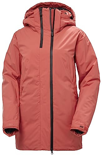 Damen Helly Hansen W Nora Long Insulated Jacket, Rot, XS