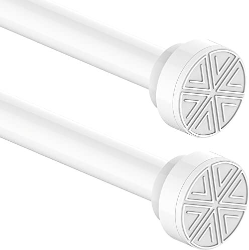 2Stücks Duschvorhangstange ohne Bohren für Duschvorhang Edelstahl Gardinenstange Kein Rost Duschvorhang Stangen für Badewanne, Badezimmer,Dusche, Fenster 70-120CM Neues Design