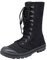 ANUFER Hombre Moda Mitad de la Pantorrilla Botas de Desierto Con Cordones Al Aire Libre Zapatos de Lona Negro SN0711112 EU42
