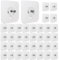 Nswayy Clous de Suspension Mural Transparent, 30Pcs Clou Auto-Adhésif en Crochets, Crochet à Vis Mural sans Poinçon, Étanche et Amovible, Vis Adhésives pour Salle de Bains Cuisine et Salle de Séjour