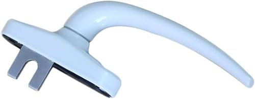 Maniglie per finestre in PVC, Serrature for finestre, maniglia for finestra, serratura in lega di alluminio universale in linea con rotazione bianca/nera Accessori for porte e finestre (colore: bianco