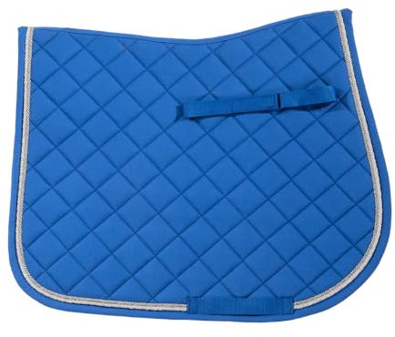 HKM Misty Tapis de selle polyvalent en pur coton Bleu azur