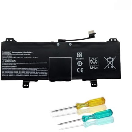 BND GB02XL 47.3Wh 6000mAh Laptop Battery Replacement for HP Chromebook x360 11 G1 G2 EE Chromebook 11A G6 EE Chromebook 11 G7 EE Chromebook 14 G5 14-DB 14-DB0051CL Series L42550-271 L42583-005