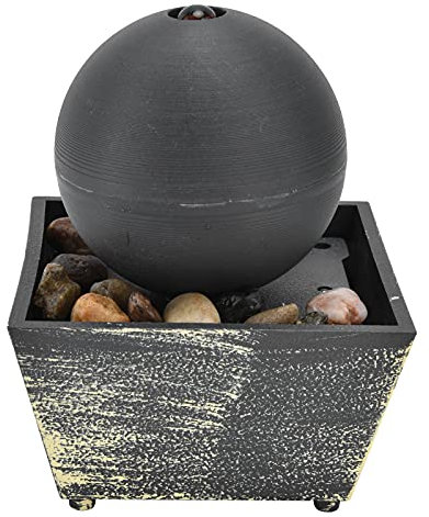 Fdit LED-Tischbrunnen, Wasserlandschaft, USB-Ornament, Steinkugel, Fließendes Wasser, Dekor, Desktop-Zirkulation für Große Kugel, Kugelbrunnen, Tischbrunnen