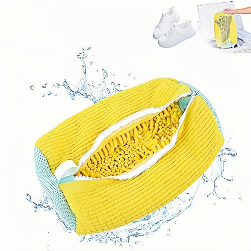 CaiTang 1pc Sac de Lavage de Chaussures, Chaussures Machine à Laver, Sac à Chaussures de Lavage Réutilisable, Laver pour Chaussure avec Fermeture éclair Machine à Laver Protéger Chaussures