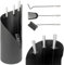 DanDiBo Kaminbesteck Schwarz Modern 4 Teilig Set 96571 Kaminset Kamingarnitur Ofenbesteck