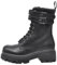 IF FASHION Stivali Stivaletti Anfibi Scarpe da Donna Con Platform Doppio Fibbie MP718-2 nero N.40