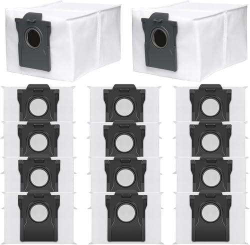 Bluearks 14 Stück Staubbeutel,Kompatibel mit Dreame L10s Ultra Gen 2/L40/X40/X50/L50 Ultra Staubsaugerroboter,3.2-Liter großes Fassungsvermögen,Einweg-Staubbeutel mit Aktivkohle gegen Gerüche