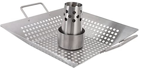 Beer Can Chicken Pan Food Beer Can Chicken Pan, Beer Can Chicken Holder Grade Stainless Steel Roaster Stand Holder with 2 Handle, Suitable for Geese and Ducks, Non and Non Stick