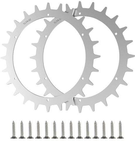 Edelstahl Spikes, Spikes für Yardforce 400Ri 280R NEUES MODELL 2021, Traktionsverbesserung, Gesenkte Schraubenlöcher Poliert Entgratet
