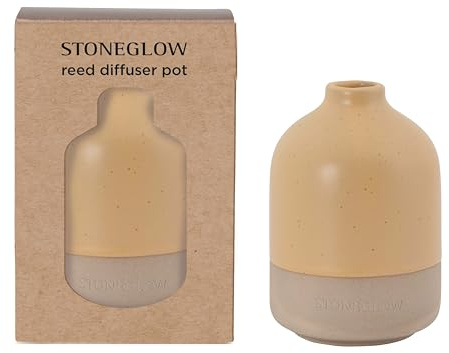 Stoneglow Elements Collection - Wood - Beige Ceramic Diffuser Pot