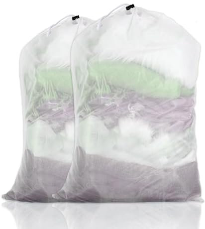 XXL Wäschesäcke 60x90 cm Wäschenetz für Waschmaschine Mit Kordelzug, Groß Wäschesack für Unterwäsche, Wäschebeutel Socken, Wäschenetz Groß, Wäschesack Waschmaschine, Waschbeutel, Wäschenetze (10)