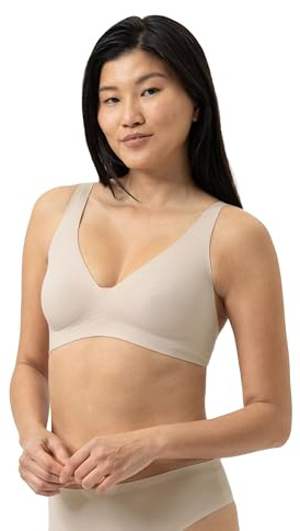 Mey Damen Triangle BH Bügellos Serie Simply Better Invisibles | Breite Träger, Verstellbare Träger, vierfacher verstellbarer Haken-Ösen-Verschluss, Extra flache Nähte, Gr. XS-XL