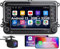 TOUTBIEN 2 Din Car Stereo, 7 Car Radio with Rear Camera for VW Golf, Passat, Seat, Touran, Skoda, Head Unit with CarPlay & Android Auto, EQ, Physical Buttons & Knob, MirrorLink, GPS Navi, FM, SWC
