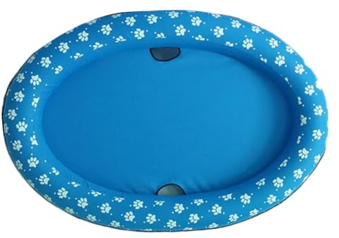 Milisten 1pièce Piscine Gonflable pour Animaux Matelas Flottant Pliable pour Chiens Et Chats Bassin Portable Bleu pour Jeux Aquatiques