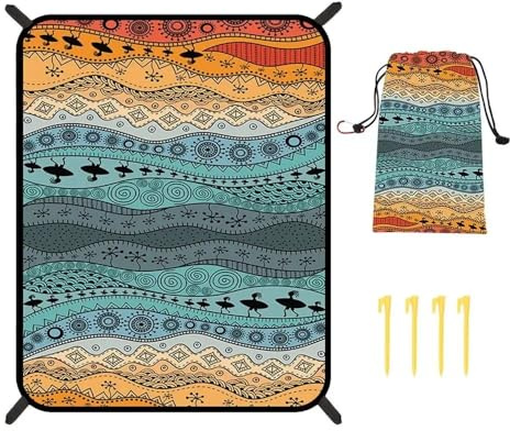 SHUIXIAYUE Ultraleichte, wasserdichte Campingmatte, Picknickdecke, Strandmatratze, Isomatte, 220 x 180 cm, faltbare Reise-Campingdecke