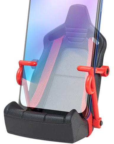 Générique Racing Seat Phones Holder, portatile Air Vent Smartphone Mounts with Security Belt, Adorable Compact Adjustable Auto-Clamping Phone Holders, Unbound Car Mount for All Phones