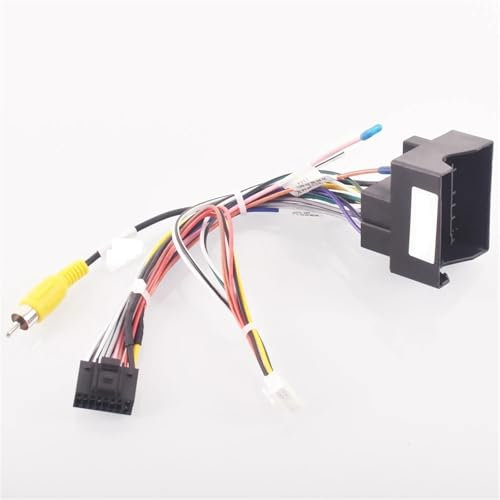 Faisceau de câbles d'autoradio Adaptateur de câble de Faisceau de câbles stéréo for autoradio Android 16 Broches, for Citroën, C4, C5, DS6, Peugeot, 3008, 2008, 307, 408(Cables)