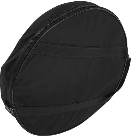 Schwarze Gongtasche 40x8cm aus Oxford Stoff mit Reißverschluss | Tragetasche mit Schulterriemen, , Schützt Instrumente Beim Transport