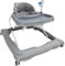 Liefjes & Co Lauflernhilfe & Gehfrei Babywalker – mit 360° Rollen, Spielstation & Spielzeug – Höhenverstellbar, klappbar, mit hoher Rückenlehne – Lauflernwagen (Grau)