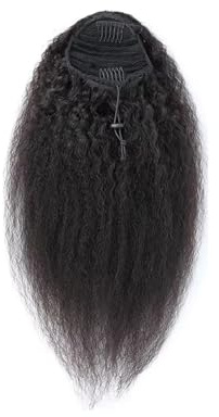 Natural Straight Drawstring Ponytail Human Hair Brazilian Pony Tail Remy Hair for Women Stunning Look(20inches)