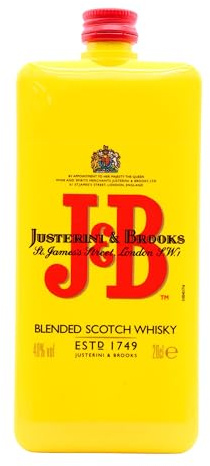 J&B - Rare Blended Scotch - Whisky 20cl 40% ABV Pocket Bottle