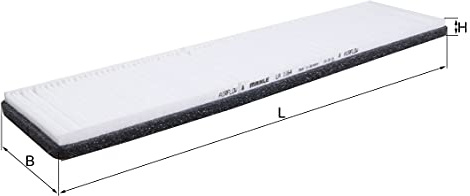 MAHLE LA 1164 Interior Cabin Air Filter - Pollen Filter - Bus