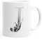 Autiga Buchstaben-Tasse J Tasse mit Buchstabe Alphabet Monogramm Watercolor gezeichnet Kaffeetasse weiß Unisize