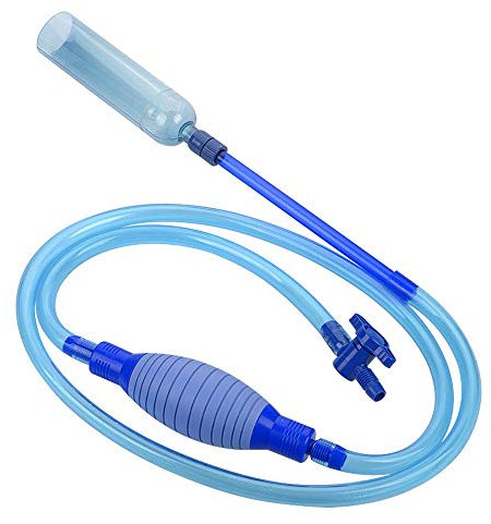 MEISO Pompa Sifone,Sifone Per Acquario, Tubo da7.5ft Pulizia Acquario Con Rubinetto di Controllo del Flusso