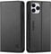 SHIELDON Hülle für iPhone 11 Pro, Handyhülle [Echtleder] [RFID-Sperre] [Auto Sleep/Wake], TPU Schutzhülle [Kartenfach] [Magnet] [Stand] Lederhülle Kompatibel mit iPhone 11 Pro 5,8 - Schwarz