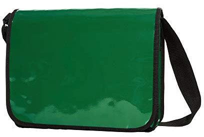 Messenger Bag aus LKW Plane Planentasche Kuriertasche mit Überwurf und optionalem Laptop Inlay Notebook Inlet in vielen Farben von notrash2003 (Grün)