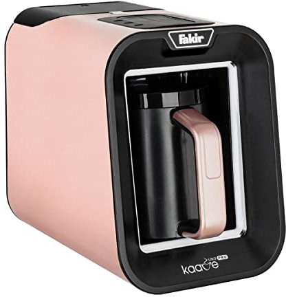 Fakir Kaave Uno Pro Türkische Kaffeemaschine Kahve Makinesi mit Automatischer Wasserzufuhr 4 Tassen Kapazität Touch Bedienfeld Überlaufschutz Abnehmbarem 1 Liter Wassertank