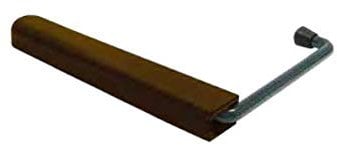 Tope de persiana universal con muelle, 180 mm de largo, color marrón