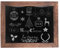 UNHO Kreidetafel Magnet Memotafel 28×35cm Schreibtafel zum Aufhängen Holzrahmen Tafel Wandtafel für Hochzeit, Party, Geburtstag, Bar