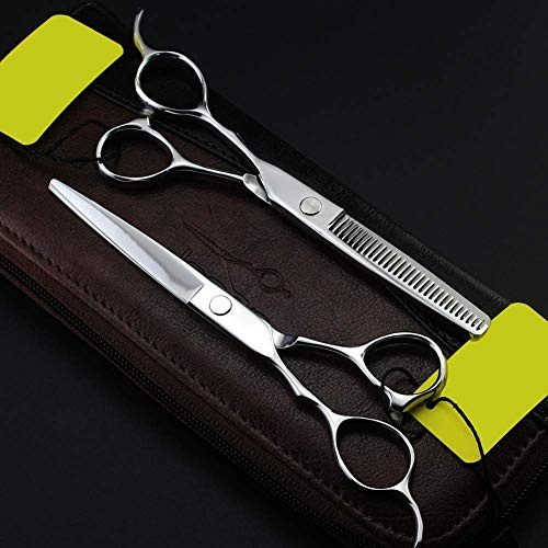 Haarschere für Linkshänder - Schere für hochwertige Friseure - Schere zum Schneiden von Haaren mit HQ J2 Super-Sharp Stahl Wie Schere,Silber,6.0Inch