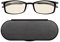 ThinOptics Computerlesebrille mit einer Stärke von 1,5 Schwarzer-Rahmen - Computerlesebrille mit Blaulichtblocker - Unisex Männer und Frauen Computerbrille