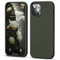 JASBON für iPhone 12 Hülle/iPhone 12 Pro Hülle | Liquid Silikon mit Mircrofiber Shockproof Hülle | Kameraschutz und Bildschirmschutz | Handyhülle iPhone 12/12 Pro Case 6,1 - Brown Green