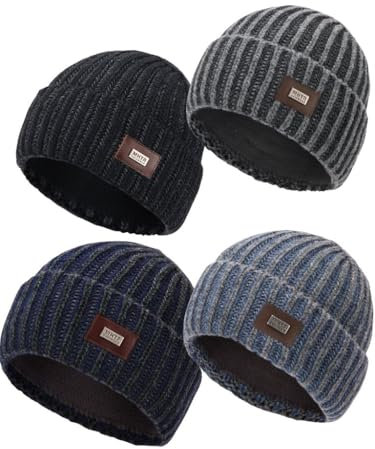 MARHATTER Strickmütze Herren Mütze Wollmütze Wintermütze Winter