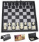 Ajedrez Profesional, Juego Magnetico, Tablero Plegable Piezas para Viaje y Fiesta, Chess Regalos para Niños y Adultos (25x25cm)