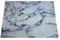 Acense Tempered Glass Worktop Saver, Toughened Glass, Smooth Edges, Rounded Corners, Chopping Board, Non-Slip Rubber Feet, Multi-Purpose, Stain-Resistant 40 x 30 cm (White Marble Effect)